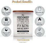 Funny Candles for Women Gift - Unique Gifts for Female Best Friends - Fun Birthday Gag Gifts for Mom, Coworker, Aunt, Sister & Any Occasion - All-Natural Organic Soy Candle - The Tasteless Collection